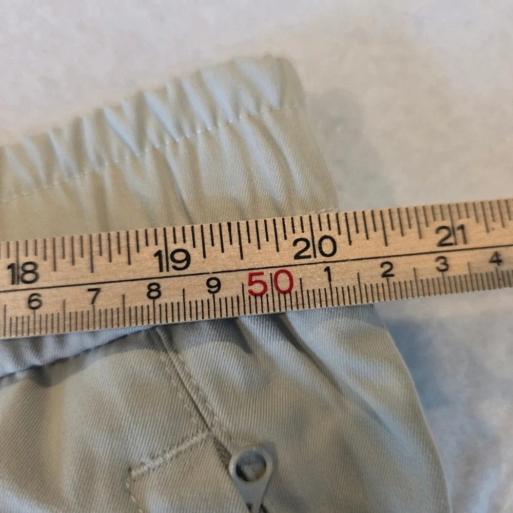 FlexRover Mens Cargo Pants Tan Khaki Elastic Waist 3XL-30 Outdoor Casual Utility